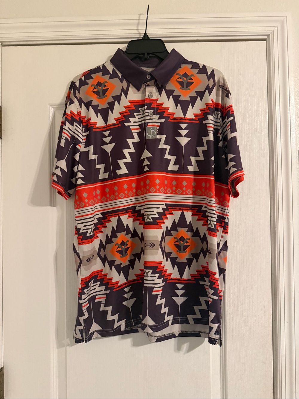 Pins & Aces Aztec Golf Polo Shirt